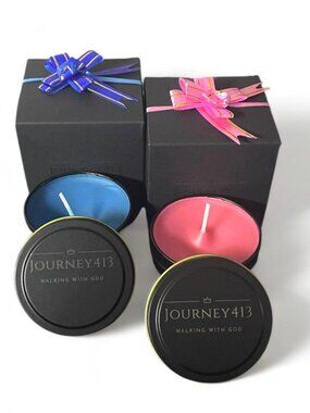 NEW! JOURNEY413 SCENTED SM CANDLE -COTTON CANDY EDITION - SEALED 1 (PC)